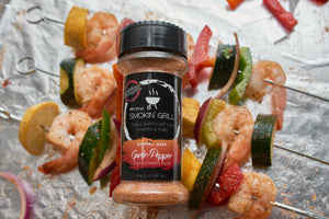 Mother's Day Shrimp BBQ using Garlic Pepper Dry Rub