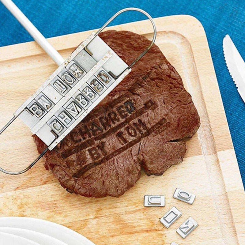 BBQthingz™ | Meat Branding Iron With Interchangeable Personalize Letters