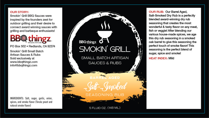 Salt-Smoked Seasoning Rub - BBQthingz.com | Artisan Hot Sauces & Rubs