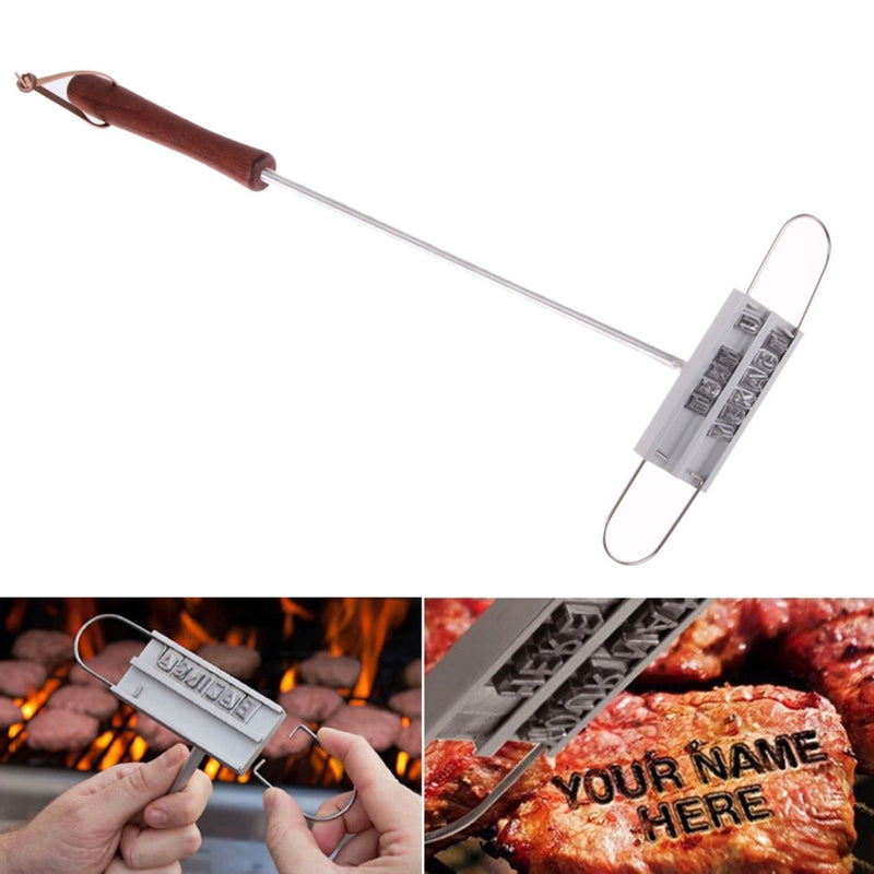 BBQthingz™ | Meat Branding Iron With Interchangeable Personalize Letters