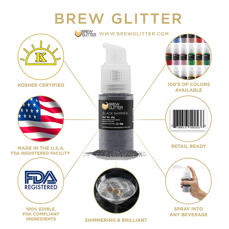 Halloween Edible Brew Glitter Spray Pump Combo Pack B (4 PC SET)