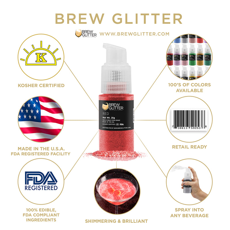Halloween Edible Brew Glitter Spray Pump Combo Pack B (4 PC SET)
