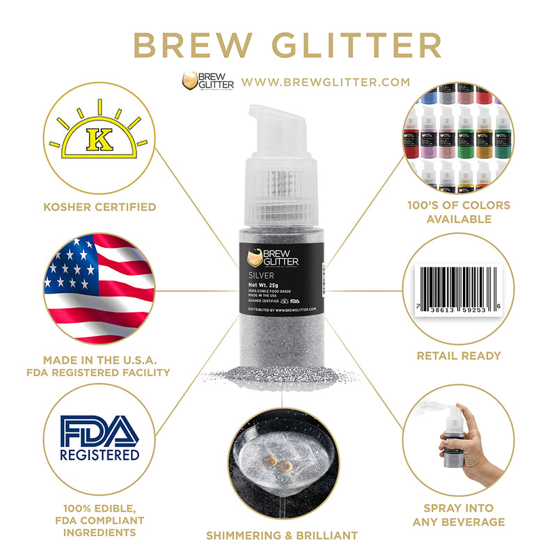 Halloween Edible Brew Glitter Spray Pump Combo Pack B (4 PC SET)