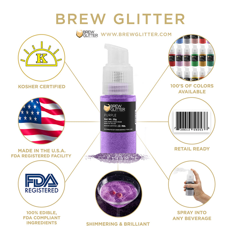 Halloween Edible Brew Glitter Spray Pump Combo Pack A (4 PC SET)