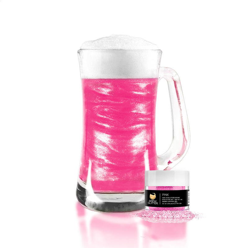 Pink Brew Glitter | Food Grade Beverage Glitter