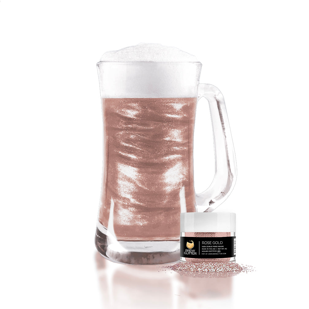 Rose Gold Brew Glitter | Food Grade Beverage Glitter
