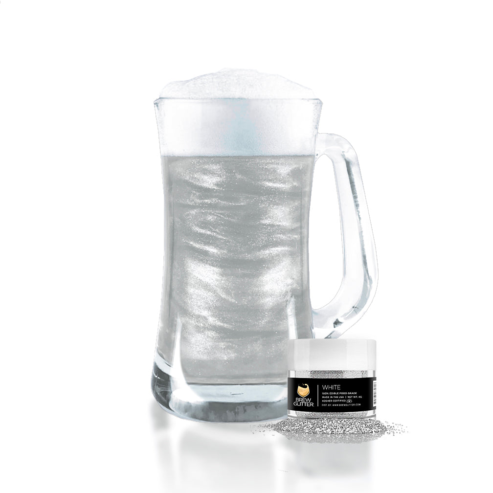White Brew Glitter | Food Grade Beverage Glitter