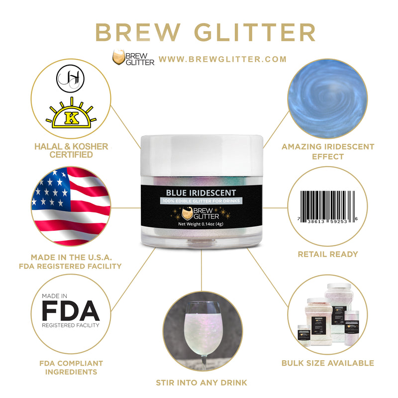 Halloween Brew Glitter Scary-Descent Holographic Edible Glitter Combo Pack Collection (4 PC Set)