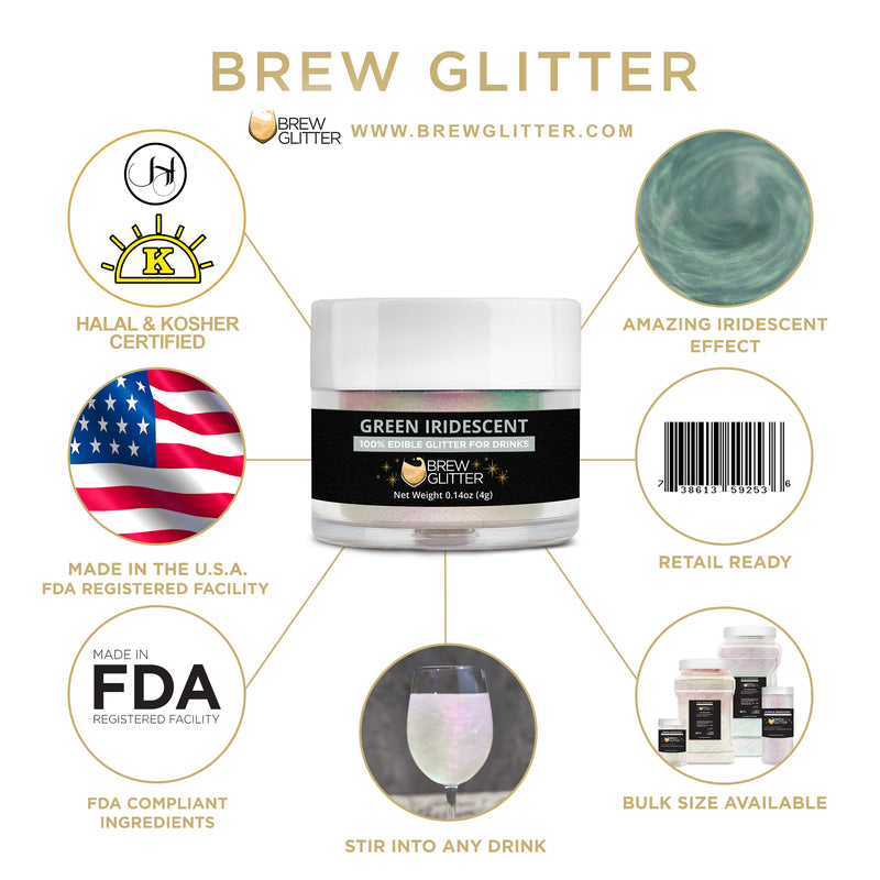 Halloween Brew Glitter Scary-Descent Holographic Edible Glitter Combo Pack Collection (4 PC Set)