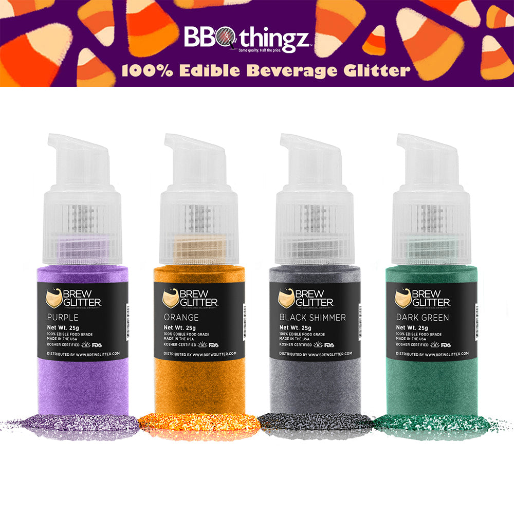 Halloween Edible Brew Glitter Spray Pump Combo Pack A (4 PC SET)
