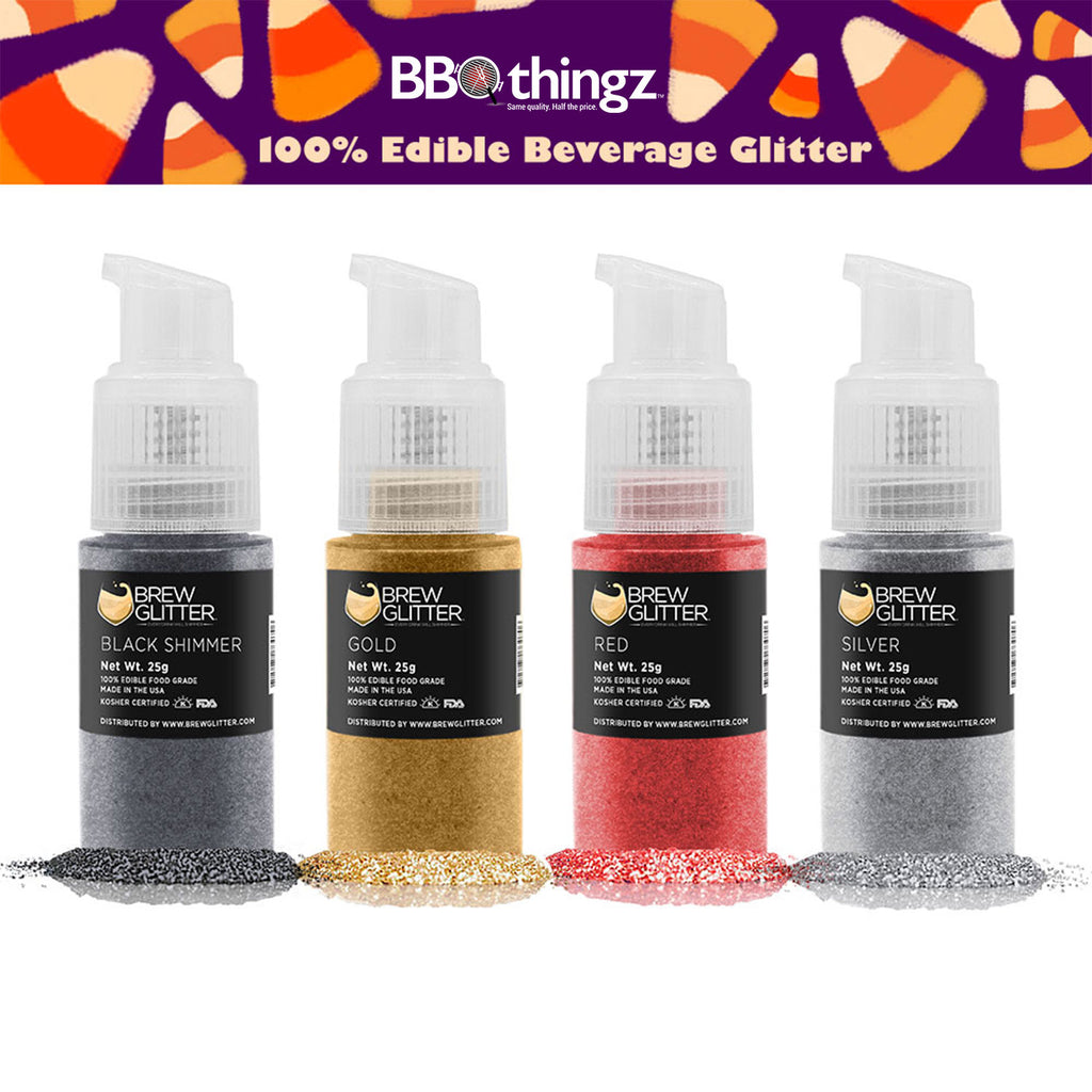 Halloween Edible Brew Glitter Spray Pump Combo Pack B (4 PC SET)