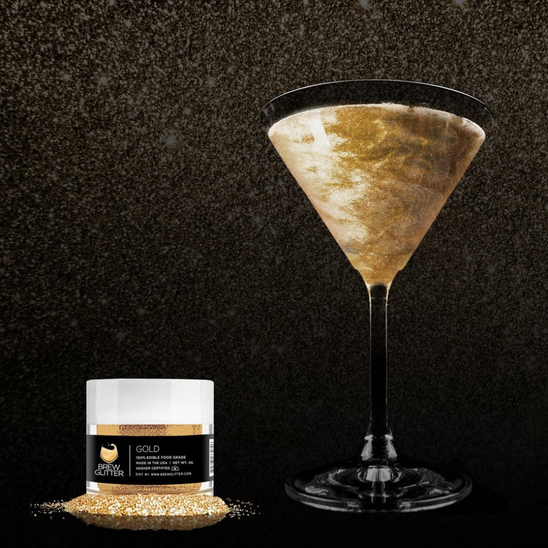 Gold Brew Glitter | Food Grade Beverage Glitter