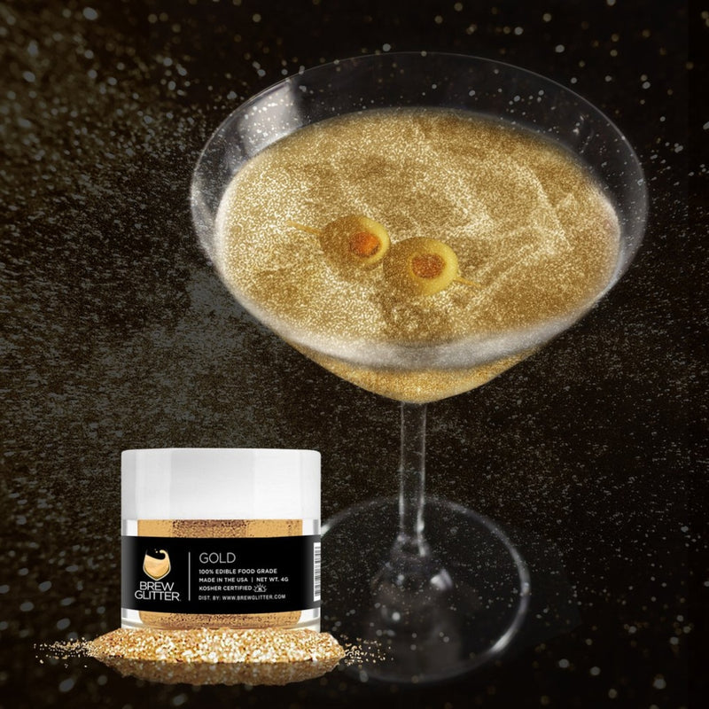 Gold Brew Glitter | Food Grade Beverage Glitter