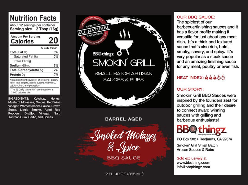 Smoked Molasses and Spice BBQ Sauce