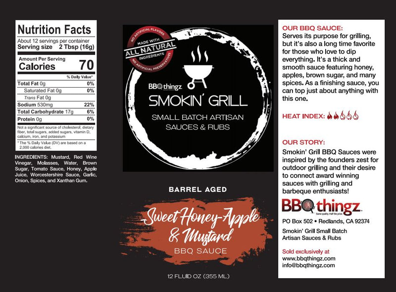 Sweet-Honey Apple and Mustard BBQ Sauce