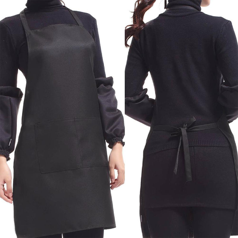 BBQthingz™ | Classic Black Polyester Utility Apron with Pockets