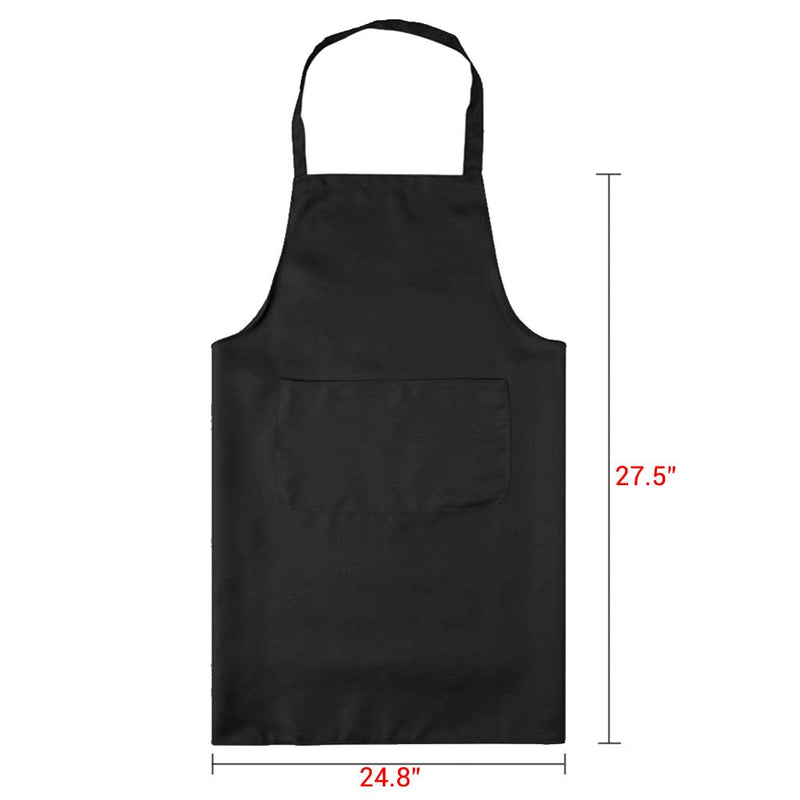 BBQthingz™ | Classic Black Polyester Utility Apron with Pockets