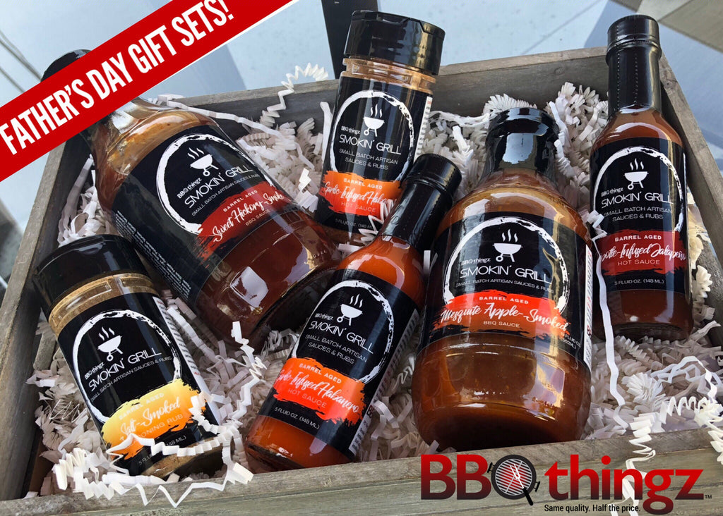 Father's Day Gourmet Gift Set | BBQthingz.com - Smokin' Grill Artisan BBQ Sauces & Rubs