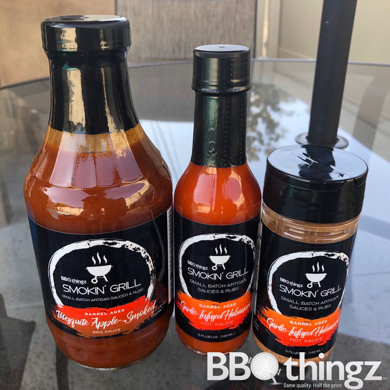 3 PC Set, Gourmet BBQ Marinade Artisan Gift Set