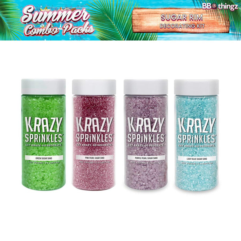 Summer Cocktail Rimming Sugar Combo Pack Collection (4 PC SET)