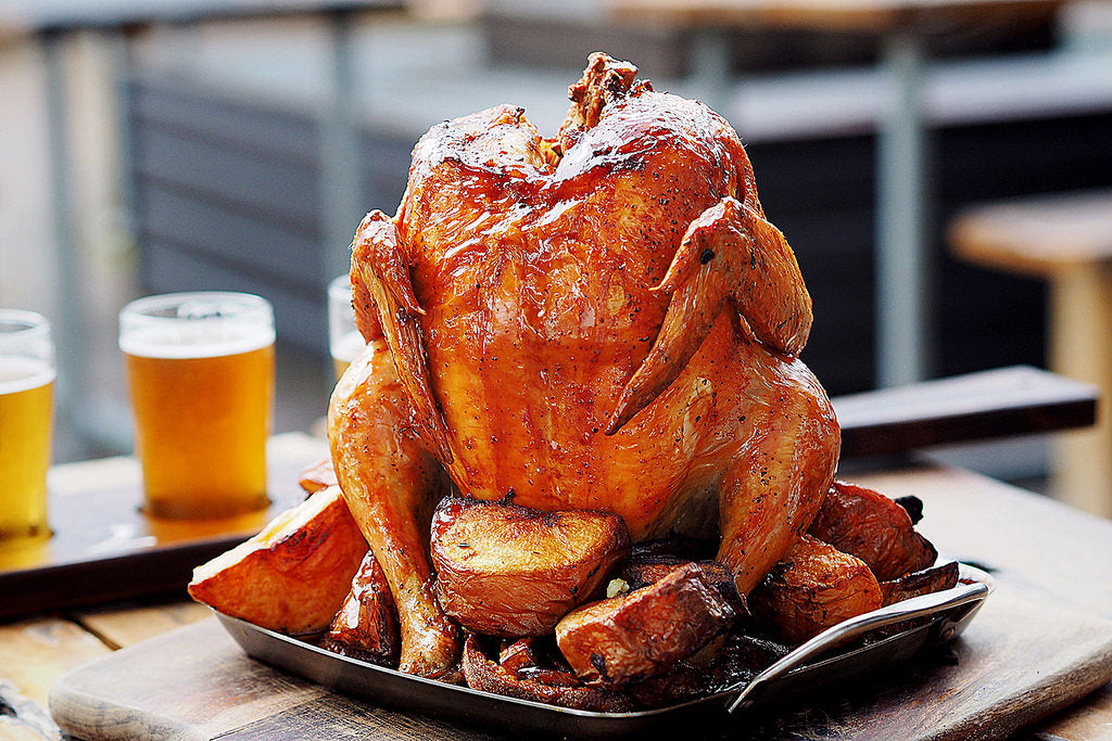 BBQthingz™ | Beer Chicken Recipe - Chicken with Orange Wheat Beer Sauce