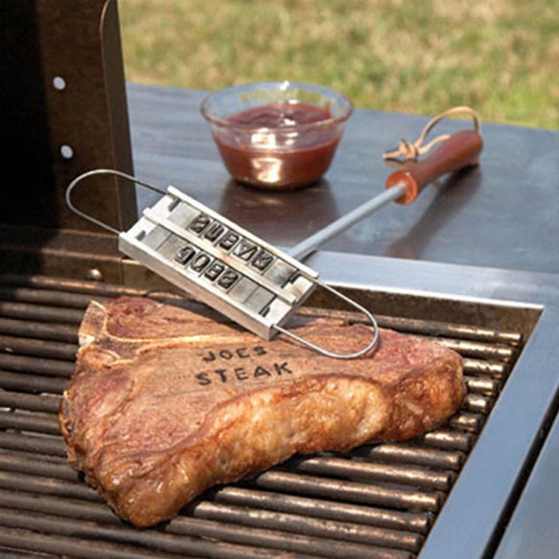 BBQthingz™ | Meat Branding Iron With Interchangeable Personalize Letters