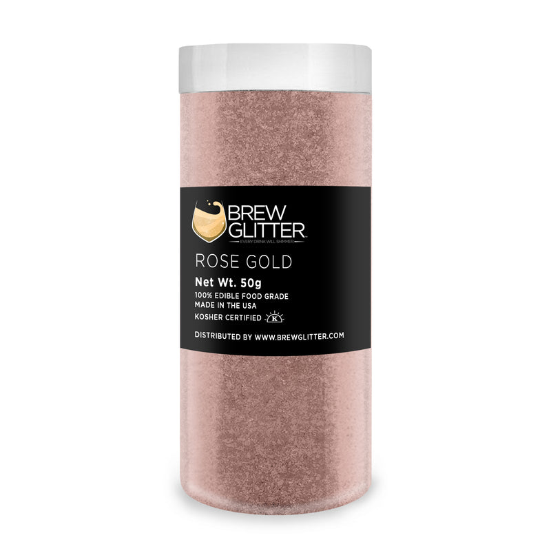 Rose Gold Brew Glitter | Food Grade Beverage Glitter