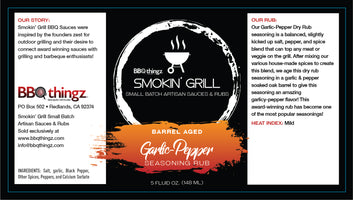 Aged Garlic-Pepper Dry Rub | BBQthingz.com - Artisan Sauces & Rubs