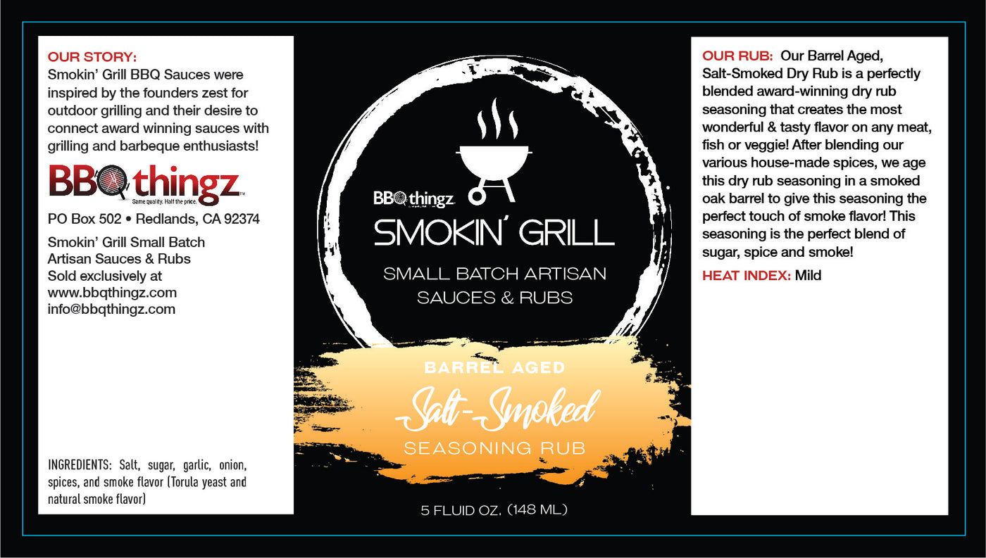 Smokin Grill® Barrel Aged Dry Rubs Variety Sample Pack Bbqthingz® Bbqthingz