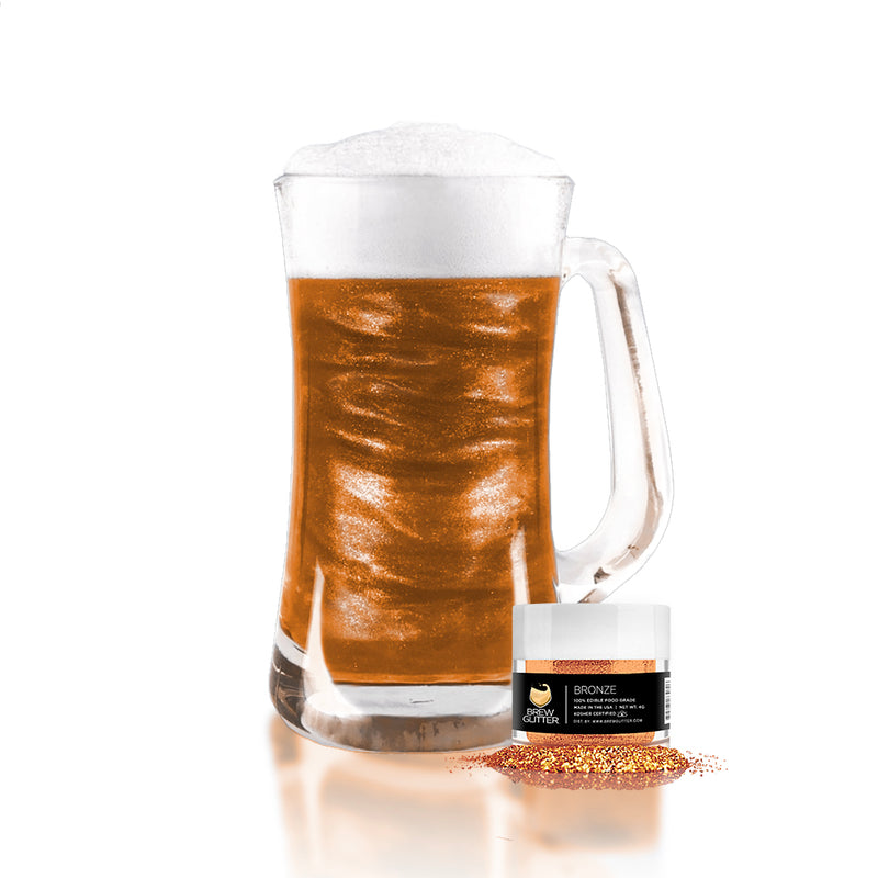Brew Glitter® Paillettes comestibles vertes pour boissons, cocktails,  bières, garnitures de boissons, 4 g, Ingrédients approuvés par la FDA, 100 % comestibles et de qualité alimentaire