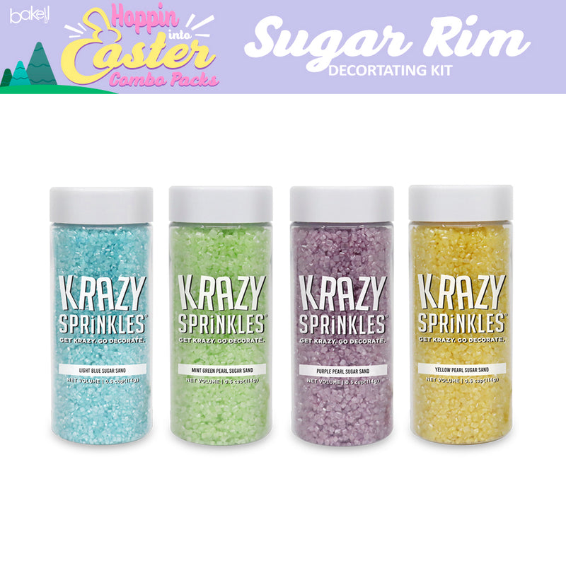 Hoppin Into Easter Cocktail Rimming Sugar Combo Pack Collection (4 PC SET)