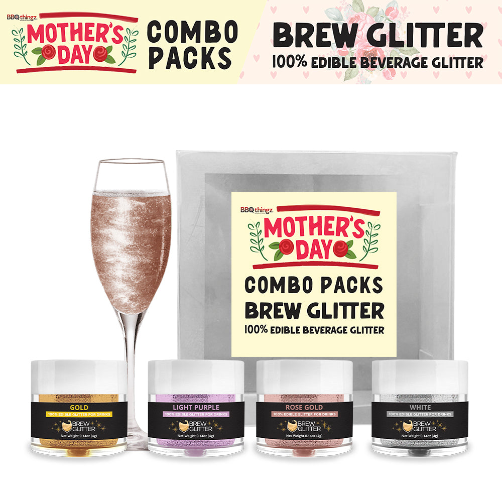 BREW GLITTER Pink Edible Glitter For Drinks, Cocktails, Beer