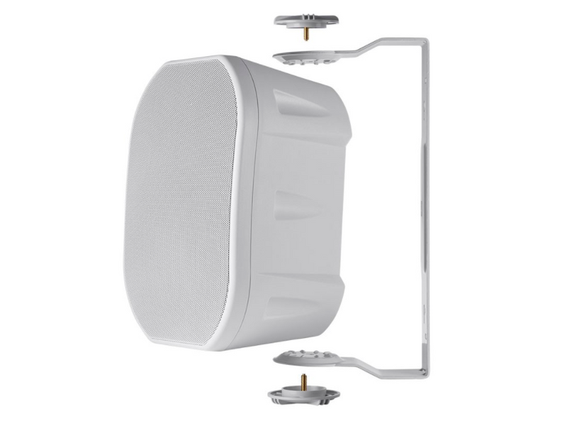 BBQthingz™ | 6.5-in Weatherproof 2-Way Speakers with Mounting Bracket - White